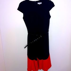 Calvin Klein Color Block Dress